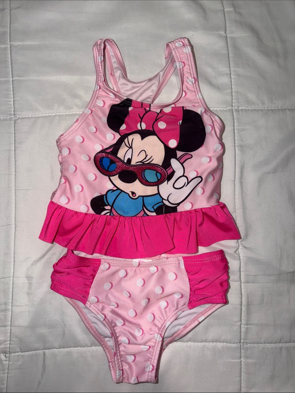 Disney Pink Minnie Mouse Two-Piece Swim Bikini